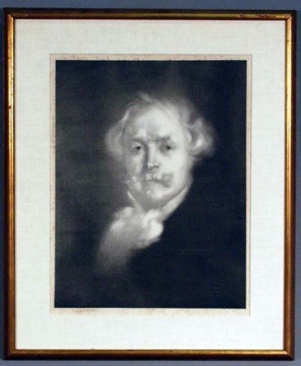 Eugène Carrière (french, 1849 - 1906), Edmond de Goncourt, signed lithograph