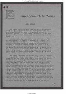 London Arts Group John Lennon show press release pornography vs art